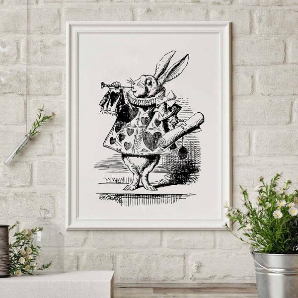 ポスター おしゃれ アートポスター 不思議の国のアリスモノクロシリーズ デザインno 2 A3 Ska 2 スケッチ 通販 Yahoo ショッピング