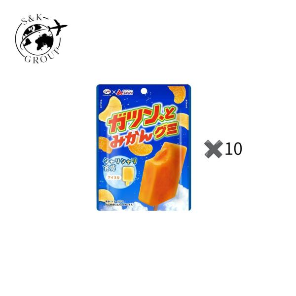 10袋セット　不二家 ガツン、とみかんグミ 53g　福島北倉庫