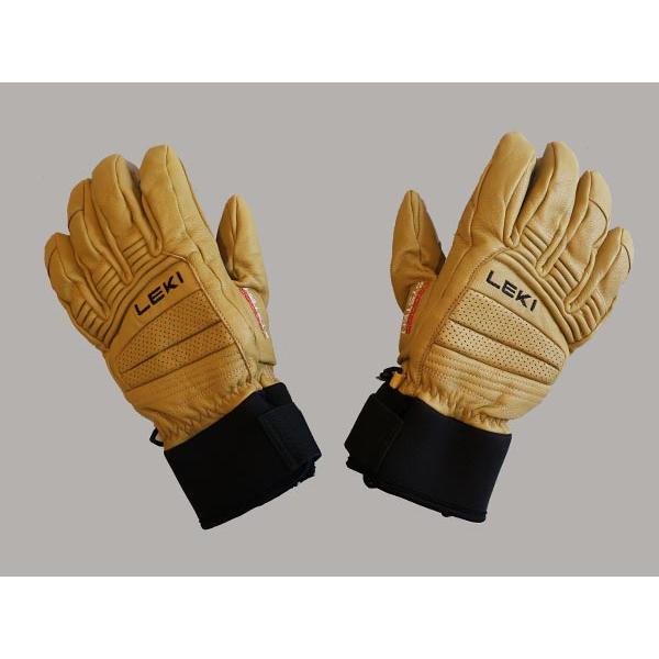 LEKI・レキグローブ「クーパー 3D]サイズ8．0」タンxブラック24年