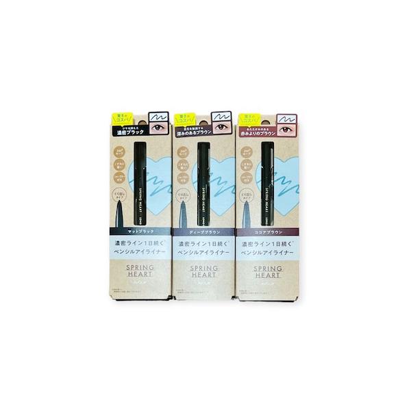 濃密ライン１日続くペンシルアイライナー●汗や水に強いウォータープルーフ●皮脂・こすれに強いスマッジプルーフ●スルスル描けるなめらかな描き心地【マットブラック】ツヤを抑えた濃密ブラック【ディープブラウン】目元を強調する深みのあるブラウン【ココ...