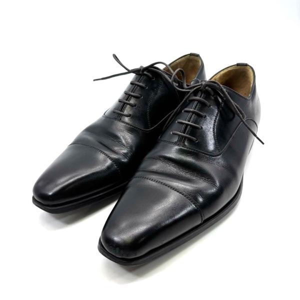 美品 ✨️ MAGNANNI 内羽根 ストレートチップ 41 黒 MAGNANNI（マグナーニ） ストレートチップシューズ 内羽根 ブラック 40