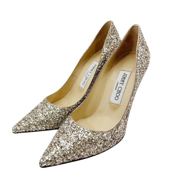 JIMMY CHOO（ジミーチュウ） パンプス ABEL アベル グリッター ポイン