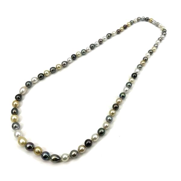 TASAKI（タサキ） パール ロングネックレス 白蝶 黒蝶真珠 マルチ