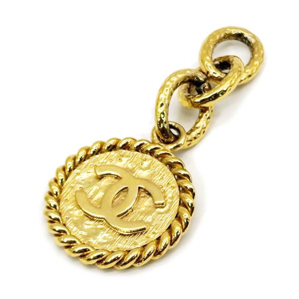 【美品】シャネル 復刻トート ココマークチャーム パーツ 部品 ゴールド1Q21 CHANEL（シャネル） 復刻トート ココマークチャーム パーツ 部品