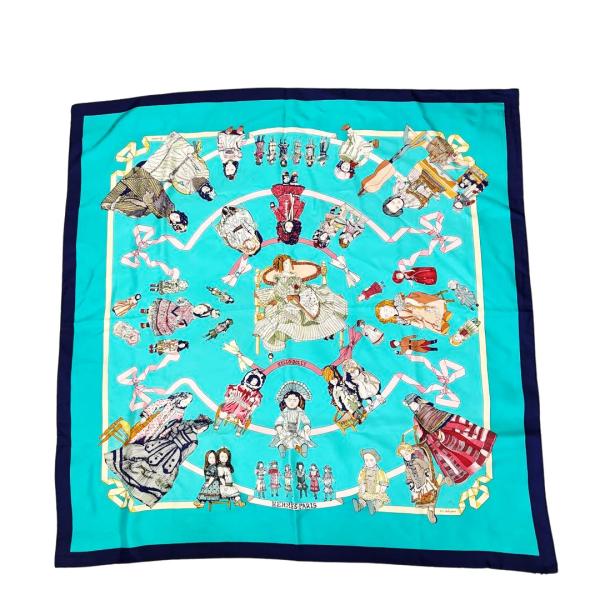 HERMES（エルメス） スカーフ カレ90 『HELLO DOLLY(人形柄)』 シルク