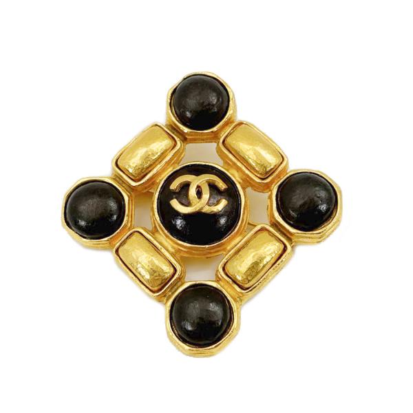 CHANEL シャネル　ブローチ　ココマーク ゴールド カラーストーン 97P CHANEL（シャネル） ヴィンテージブローチ ココマーク カラーストーン