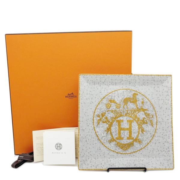 HERMES 未使用 保管品 エルメス モザイク24 ヴァンキャトル 23cm