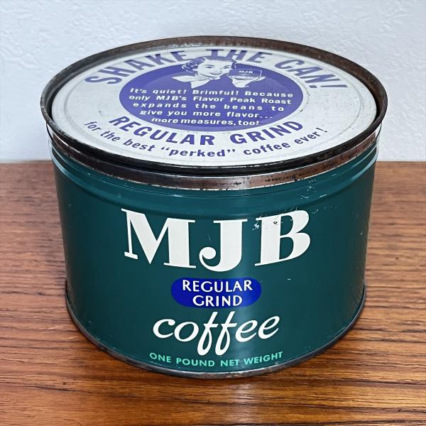 パブミラー　インテリア　MJB COFFEE コーヒー ヴィンテージ ヴィンテージ MJB コーヒー Tin缶 保存容器 サビもの ガーデニング