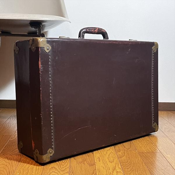 ヴィンテージ 昭和レトロ トランク スーツケース カギ無 : SK