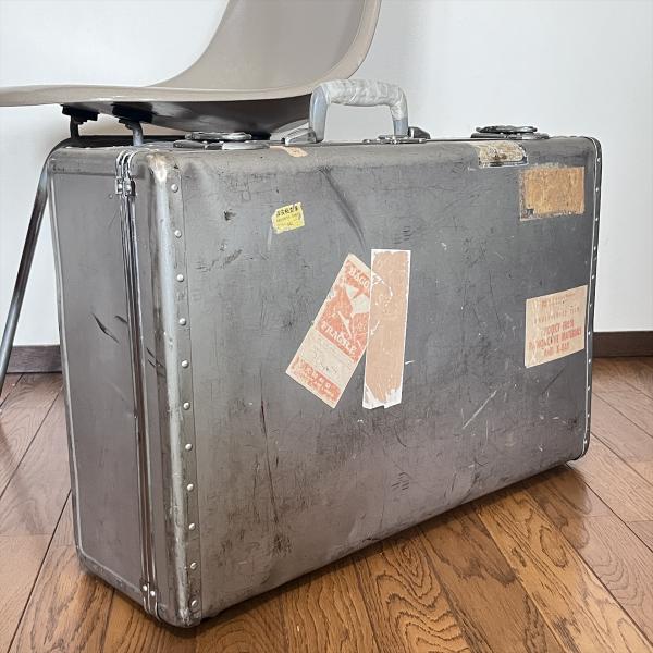 ヴィンテージ アルミトランク 鞄　アンティーク skstore_old541