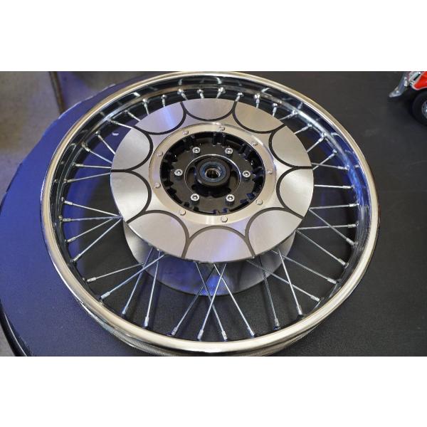 カワサキZ1/Z2/KZ900/H2 フロントホイール Wトレンチカットディスク