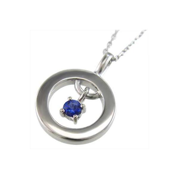 ペンダント サファイア 石 1粒 一粒 9月の誕生石 Pc 0052pt Saf スカイベル ペンダント 平たい サファイア プラチナ900