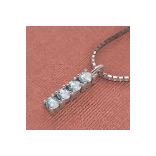 ファッション大好評 18金ホワイトゴールド ジュエリー ネックレス アクアマリン 新しいスタイルメーカー直販