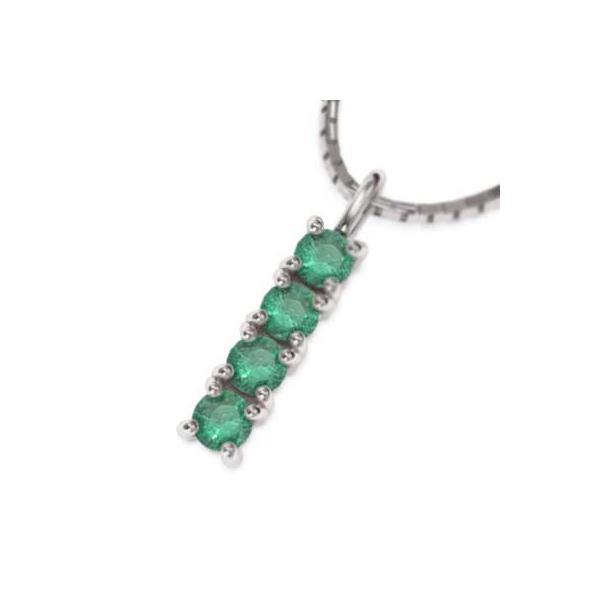 チェーン ペンダント エメラルド プラチナ900 5月誕生石 Jsonic Ca