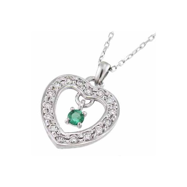 時間指定不可】 オープンハート PT900 ダイヤモンド0.5 ペンダント