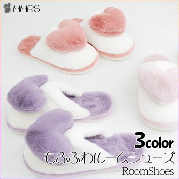 ルームシューズ レディース スリッパ ハート あったか 3サイズ 3カラー おしゃれ かわいい もこもこ 冬用 Slpp Ht P Generation 通販 Yahoo ショッピング