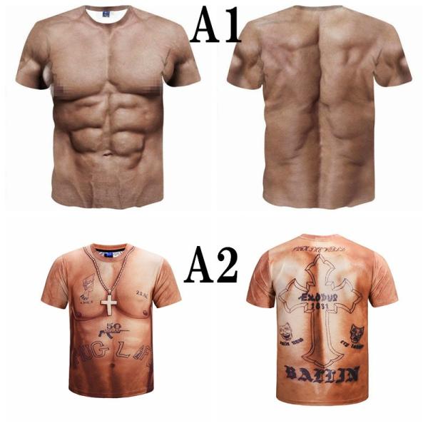 8タイプ 筋肉 創意デザイン おもしろ メンズ ｔシャツ 半袖 夏 ファッション 3d高品質プリント Buyee Servis Zakupok Tretim Licom Buyee Pokupajte Iz Yaponii