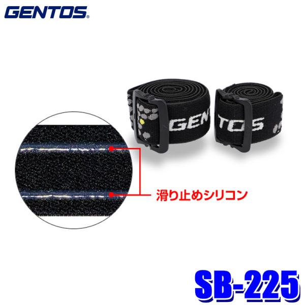 他サイト： SB-225 GENTOS ジェントス ヘッドバンドL  滑り止め シリコン付き ヘッドライト用バンドの商品画像