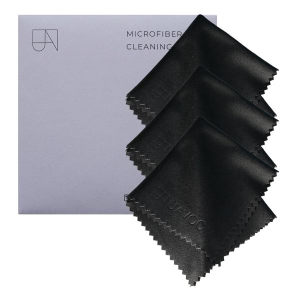 カメラレンズやスクリーン、メガネ等の指紋や汚れを拭き取るクリーニングクロスです。本パッケージは3枚セットとなっており、各クロスは1枚ごとにビニール袋に個別梱包されています。■サイズ：15 x 15 cm■重量：5 g■同梱物：クリーニングク...