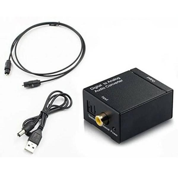オーディオ変換器 デジタル 光 同軸 からアナログ Rca Daコンバーター Toslink入力 コンポジット出力 Usb 光ケーブル付き 3点セット Dacset3 Org スカイネットヤフーショップ 通販 Yahoo ショッピング