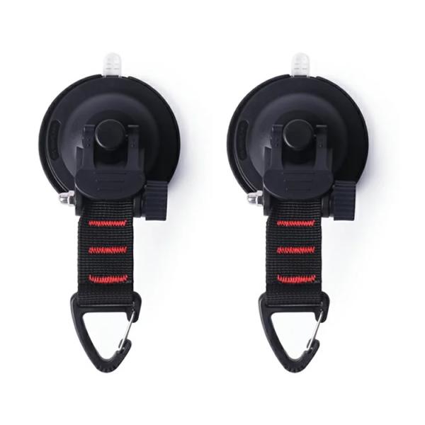 フック付き吸盤 2個セット 強力吸盤 繰り返し使用可 カーサイド