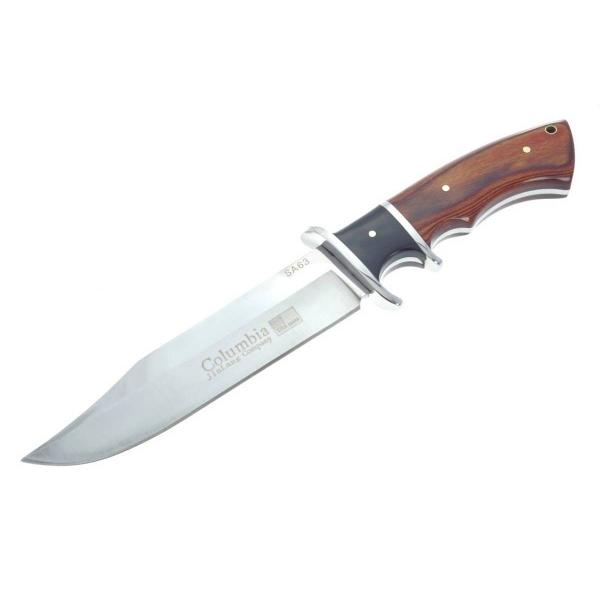 Columbia Knife コロンビアナイフ Sa63 フィンガーガード ウッドハンドル ハンティングナイフ アウトドア シースナイフ Pcp8c5b2dk スカイショップヤマシン 通販 Yahoo ショッピング