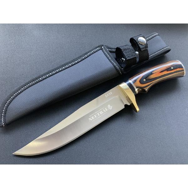 SA39NT NEUTRAL KNIVES ニュートラルナイフ デザインナイフ タイガーアイ調ハンドル アウトドア 災害対策 ガーデニング ハンティングナイフ サバイバル