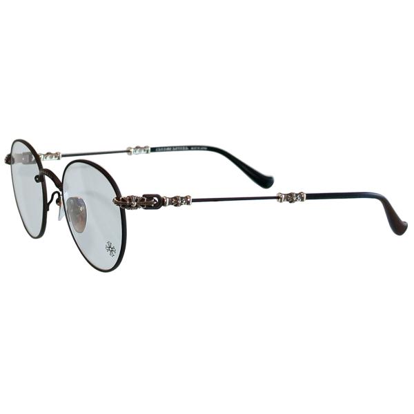 CHROME HEARTS BUBBA-A Black/Chocolate Brown 49-22-145 クロム