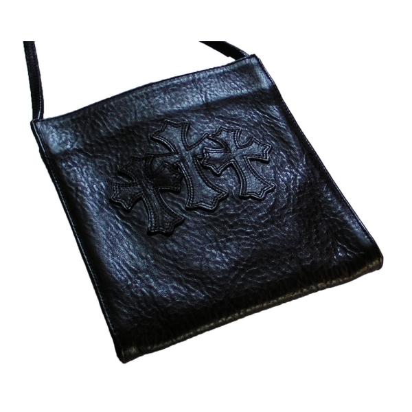CHROME HEARTS SQUARE POCKET BAG 3 CEMETERY CROSS PATCHES CHROME HEARTS SQUARE POCKET BAG 3 CEMETERY CROSS PATCHES