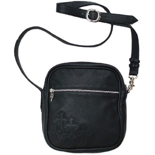 CHROME HEARTS TAKA SHOULDER BAG クロムハーツ　ショルダーバッグ「TAKA / タカ」ブラックレザー　クロスパッチ