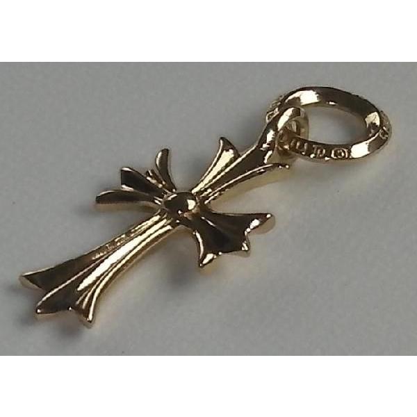 CHROME HEARTS TINY CH CROSS 22K �N�����n�[�c�@22K�S�[���h �^�C�j�[CH�N���X