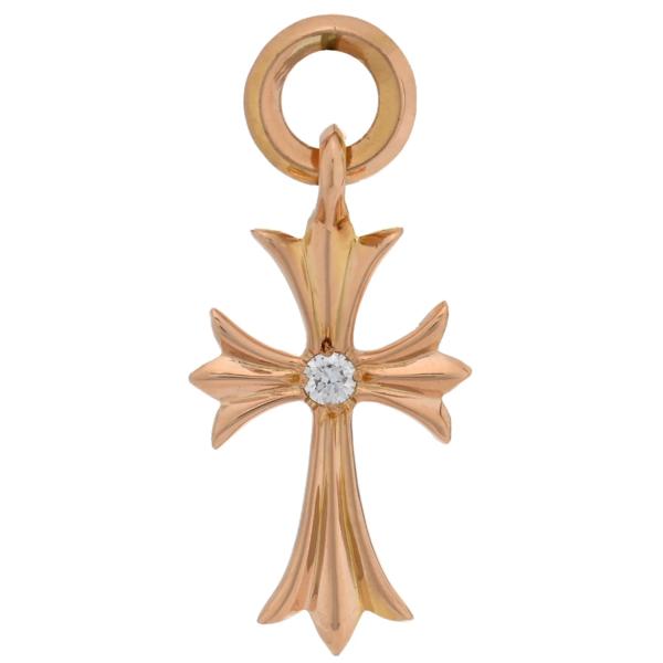 CHROME HEARTS TINY CH CROSS 22K DIAMOND クロムハーツ 22Kゴールド