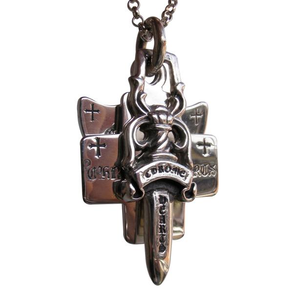 CHROME HEARTS 3 TRINKETS PENDANT クロムハーツ スリート