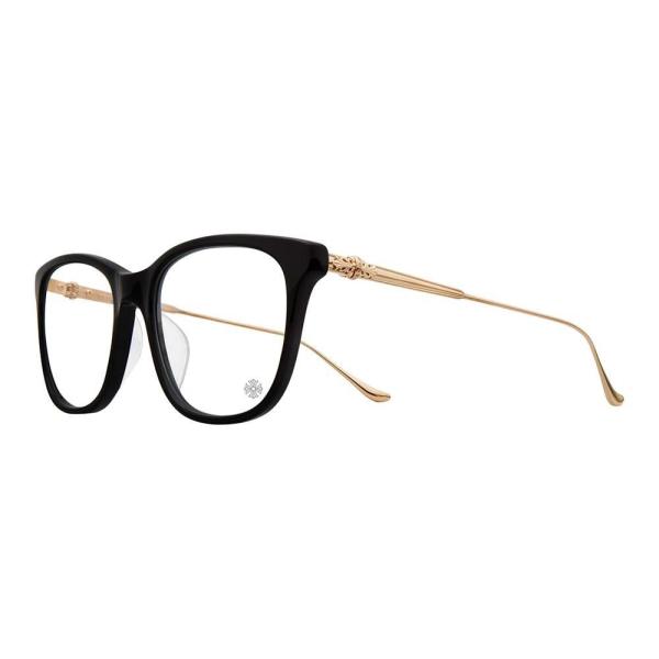 CHROME HEARTS JEJE SPOT BLACK GOLD PLATED 52-18-132 クロム CHROME HEARTS JEJE SPOT BLACK GOLD PLATED 52-18-132 クロム