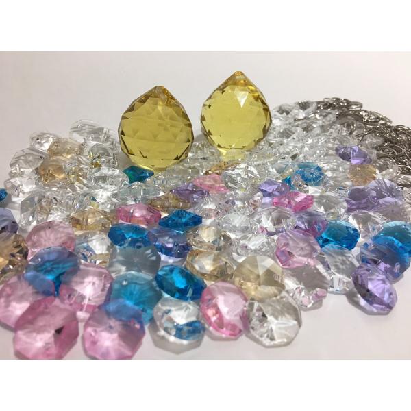 サンキャッチャー パーツ セット 30mm 八角 ビーズ 丸カン キット クリア イエロー ピンク Buyee Buyee Japanese Proxy Service Buy From Japan Bot Online