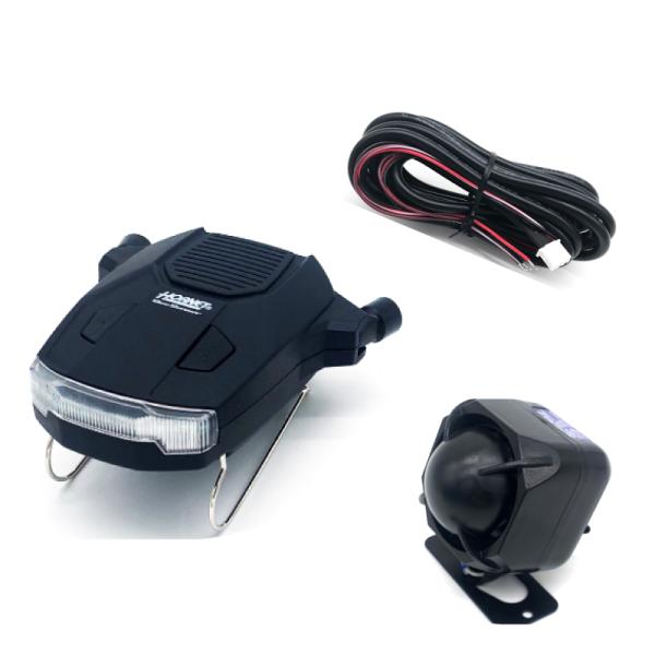 【セット品】加藤電機 HORNET ワンタッチカーセキュリティ BEE737-S DV12V車シガープラグ電源専用 シングルトーンバックアップサイレン 515B 警報音128dB 爆買