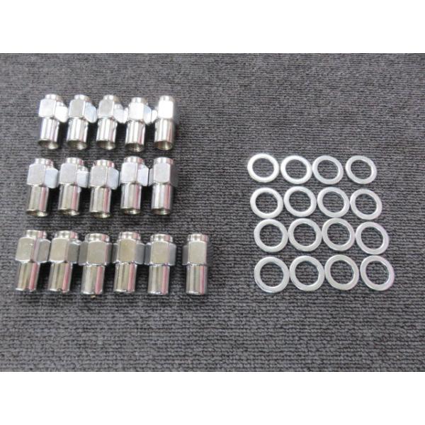 BAJA バハ ストレートナット ワッシャ― M12X1.25 24個 ニッサン slam_straight-nut-m12-125-