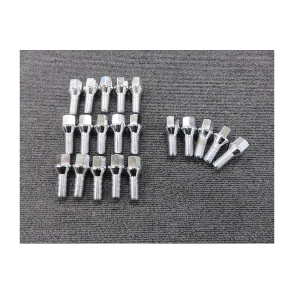 VW M14-1.5 テーパーボルト 17HEX 20本 クローム : スラム - 通販