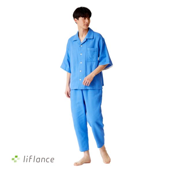 liflance 薄紫 パジャマ Lサイズ ベイシア STRETCH+ 快適パジャマ 猫柄 LLサイズ パープル