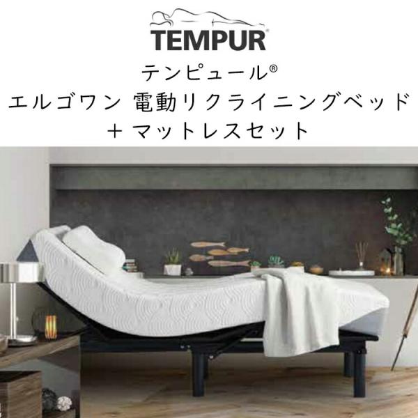 ベッド マットレス 電動 テンピュール エルゴワン Ergo One リクライニングベッド+テンピュールマットレスセット 組立設置付 Zero-G