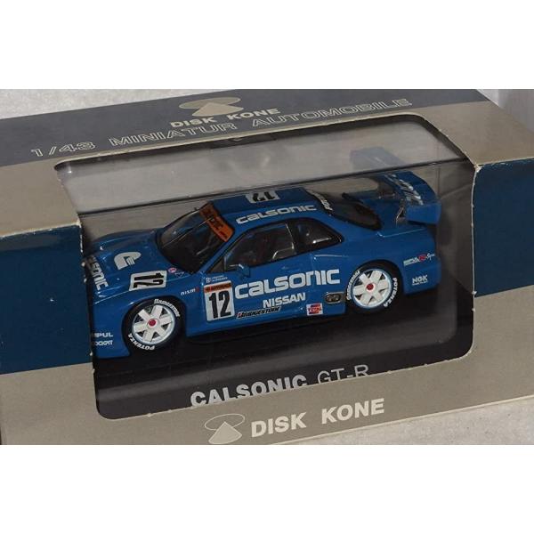 1/43 エブロ ディスクコーン CALSONIC NISMO GT-R R34 #12 BLUE 日産