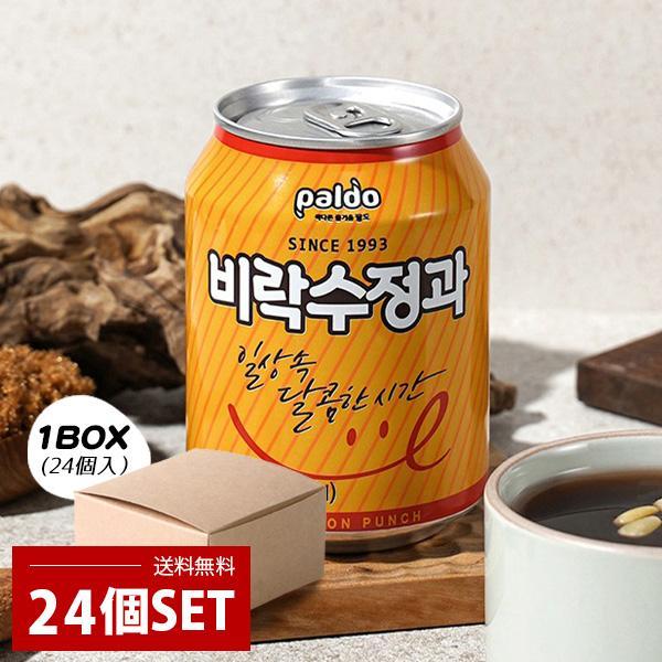 [Paldo] ビラク スジョンガ シナモンジュース 箱売り / 1BOX=238ml ×24缶 韓国ドリンク 伝統飲料 韓国飲料