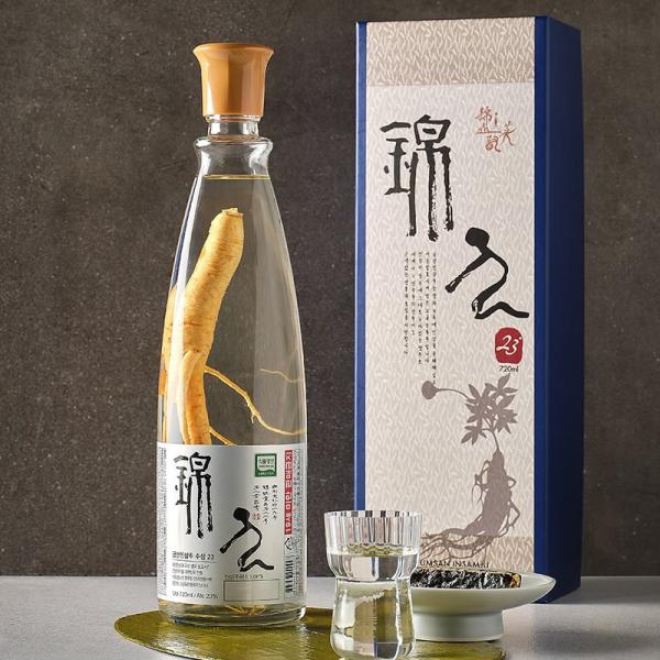 錦山] 人参酒 高麗人参酒 ギフト用 / 720ml 23度 クムサン 発酵酒 5年
