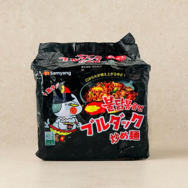 [三養] ブルダック炒め麺 激辛口 / 140g×5個入パック 日本語パッケージ 袋麺 韓国ラーメン 火鶏炒め麺 激辛ラーメン ブルダックオリジナル