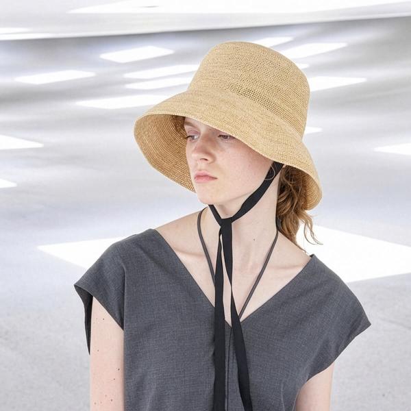 p cnq パークニック ラフィアハット cleo レディース 日本製 つば広 帽子 ハット かわいい おしゃれ 2WAY シンプル ナチュラル