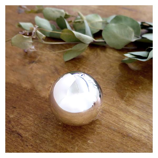 Size：ボール直径3.5cm素材：ジャーマンシルバー(合金)　シルバーメッキ仕上げメキシコ製※お子様には手渡さず、大人の方がご使用下さい。※口には入れないようご注意下さい。