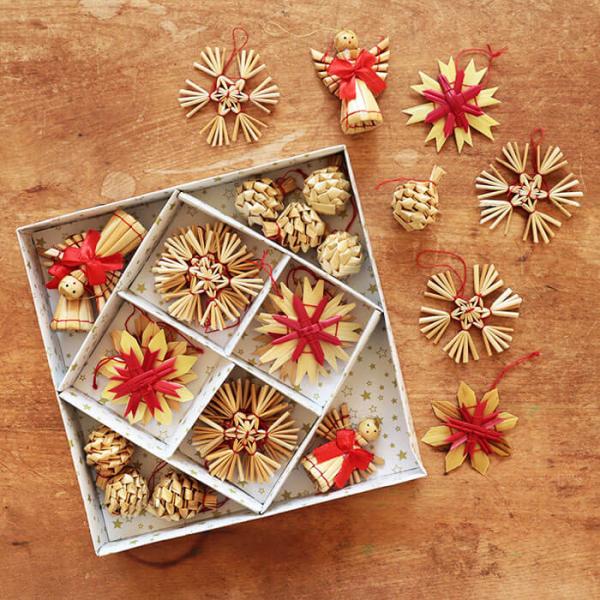 クリスマス オーナメント ストローオーナメント セット 北欧 クリスマスツリー 飾り ヒンメリ ストローオーナメントセット 32P Little Fellows