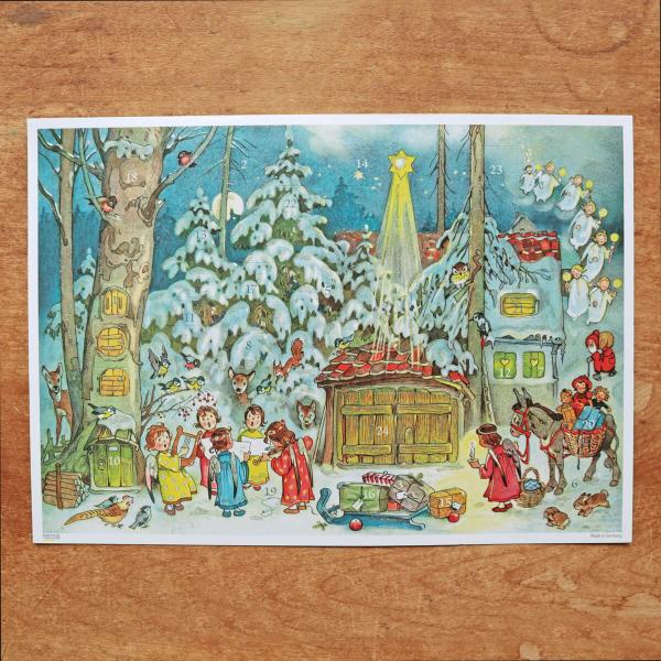 ドイツ製 アドベントカレンダー 2026 クリスマス 子供 子ども 女の子 男の子 飾り ドイツ Korsch Verlag アドベントカレンダー S 森のコンサート