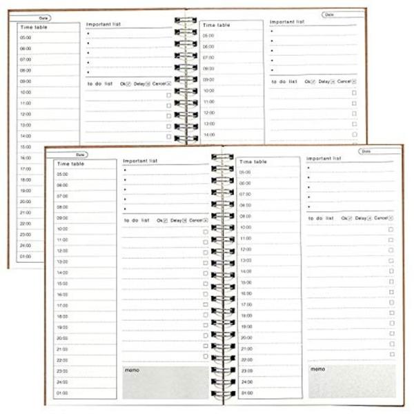 Tsukuriro B6 時間 管理 ノート Todo リスト スケジュール 一日 表紙無地 デイリーtodoノート 2冊セット Lo3qnbkgq7 文具 ステーショナリー Robotnature Com