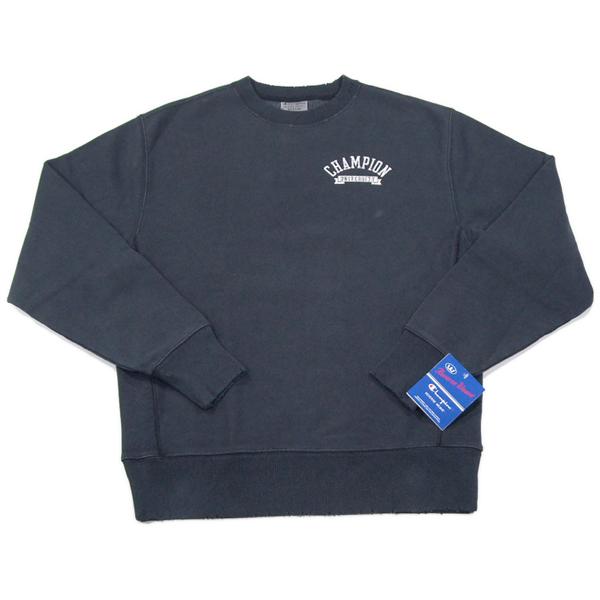 Champion【後染め☆海外限定☆REVERSE WEAVE☆ダメージ加工】クルー 